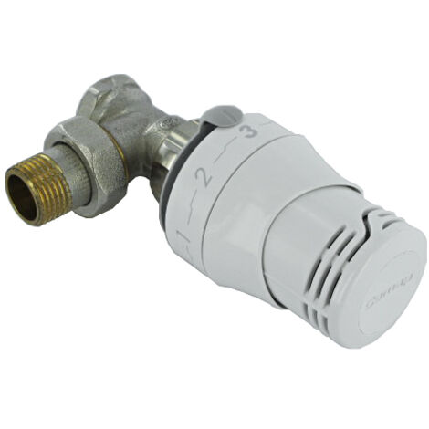 Comap – Kit thermostatique SENSO équerre 1/2" – Tête thermostatique Senso M28 – Corps thermostatique Kv fixe – RK8086042