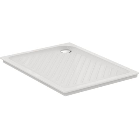 Porcher – Receveur de douche à encastrer 120x90 cm – Rectangulaire en grès fin – Surface durable et facile à entretenir (1/2)