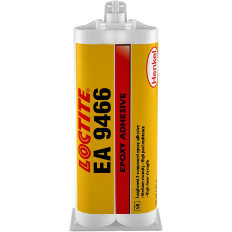 Loctite – Adhésif époxy structural 50mL 9466 – Résistant au pelage et au cisaillement – Pour céramique, métal et plastique – Temps de durcissement 180 min
