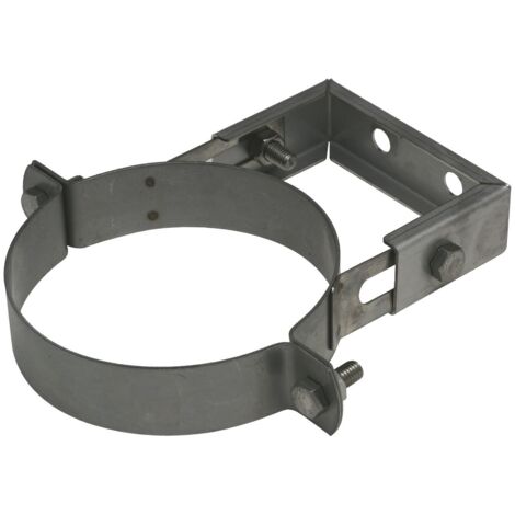 TEN – Bride murale en inox 130mm – Acier inoxydable – Épaisseur 5mm – Fixation pour tubes et garde-corps – Usage intérieur et extérieur