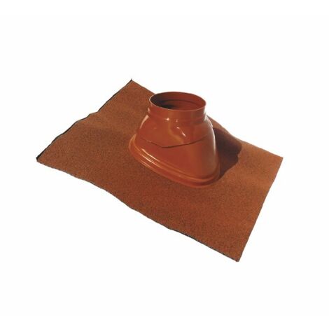 Ubbink – Solin de toit 5 à 25° Ø60/100 et Ø80/125mm – Matériau malléable pour étanchéité – Rotule intégrée pour réglage facile