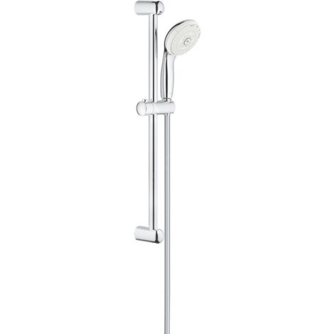 Grohe – Ensemble de douche Tempesta 100 4 jets – Barre de douche en métal – Finition chromée – Système de jets personnalisables