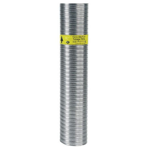 TEN – Gaine flexible inox 140/146 pour conduits de cheminée – Double peau 316L – Dévoiement jusqu'à 45° – Résistance à la traction élevée