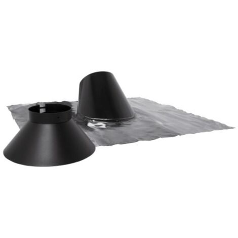 Solin inox 30° a 45° brun bioten + collet 125 - Ten (1/2)