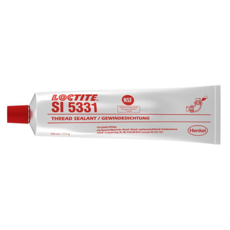 Loctite – Pâte à joint silicone acétique 100ml – Étanchéité filetages métal et plastique – Température -55 à 150°C – Homologation WRC pour eau potable