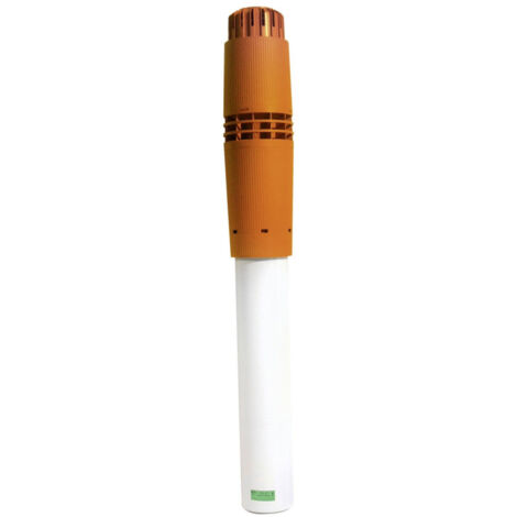 Ubbink – Terminal vertical Rolux 5G Ø 80/125mm – Conduit de fumée en PVC recyclable – Système anti-glace et gestion des condensats – Pour chaudières gaz et fioul