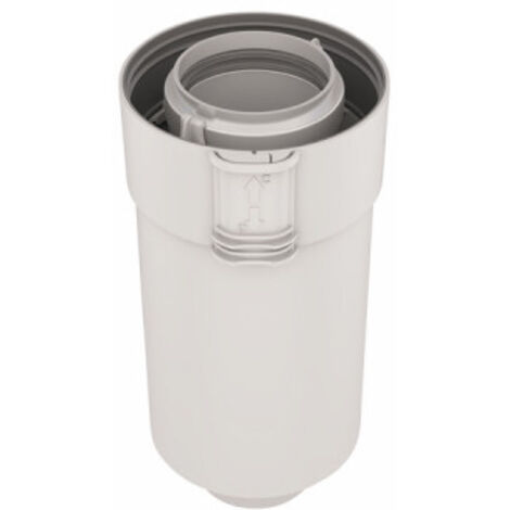 Ubbink – Conduit de fumée D80/125mm – Longueur 1000mm – Matériau PPTL et PVC – Système Sékurit pour installation sécurisée
