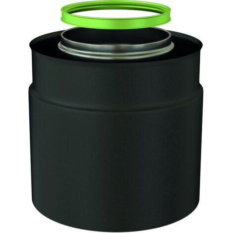 TEN – Adaptateur électrique pour départ 80/130 mm – Acier émaillé avec joint vitron – Fumisterie poêle à bois – Conduit granulés (1/2)