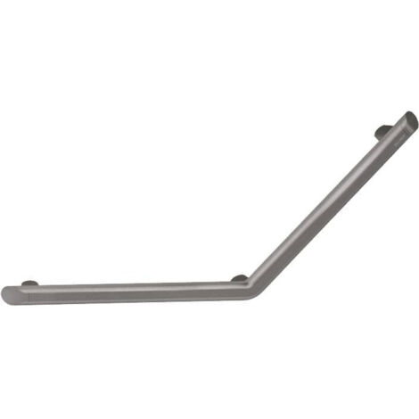 Barre d'appui coudée 135° Be-Line® gris anthracite - 400 x 400 mm - Delabie
