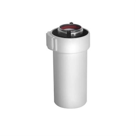 Ubbink – Conduit de fumée D80/125mm en aluminium/PVC – Longueur 1000mm – Système Sékurit pour installation sécurisée – Pour chaudières à gaz