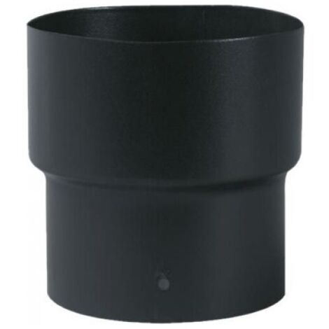 TEN – Manche réduction émail noir mat F/M 180 mm – Réduction diamètre 180/153 mm – Raccord fumisterie pour tuyaux émaillés