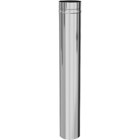 TEN – Tuyau rigide inox 304 100 cm – Diamètre 200 mm – Épaisseur 4/10ème – Soudure continue pour fumisterie