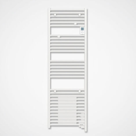 Atlantic – Radiateur sèche-serviettes mixte 2000W blanc – Dimensions 183,7 x 55 x 13,2 cm – Fonction Boost – 851133