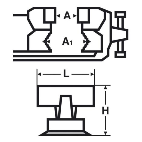 Etau à mors parallèles serre-tubes 125mm - Virax (1/4)