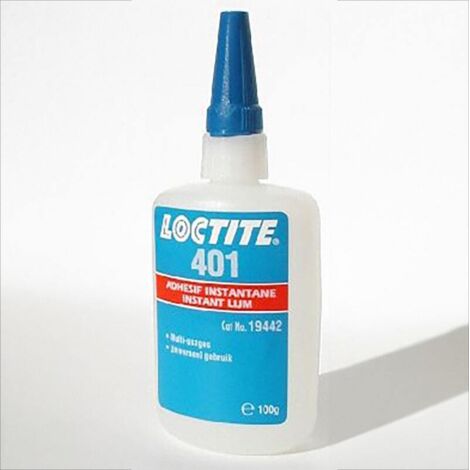 LOCTITE 401 100g Colle instantanée cyanoacrylate polyvalente supports poreux