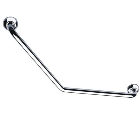 Barre d'appui coudée 135° Ø 25 mm laiton chromé-43535 - Pellet (1/2)