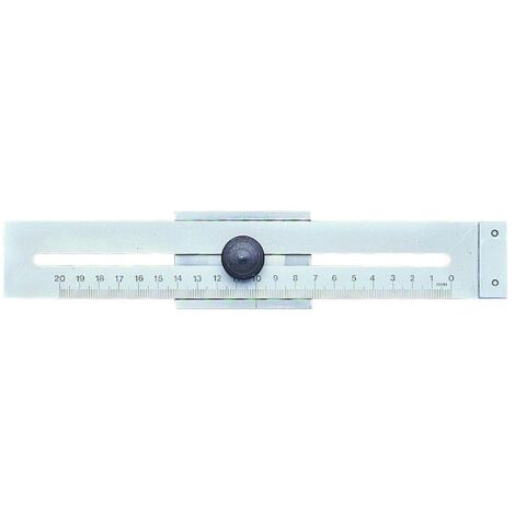Jauge parallèle de traçage acier chromé - 250 mm - WILMART (1/5)