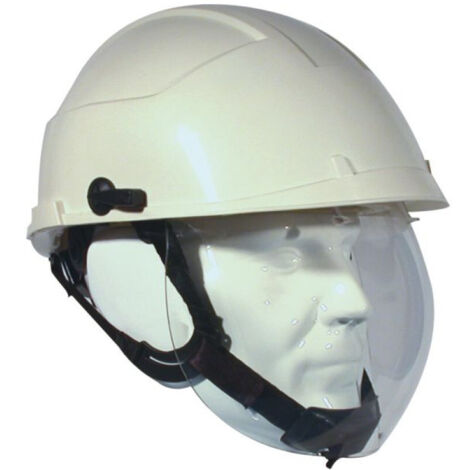 Casque électricien Idra 1 blanc jugulaire montagne - Auboueix