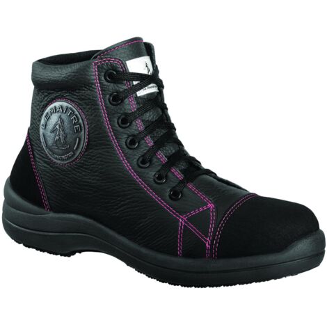 Lemaitre – Chaussures de sécurité femme S3 P38 – Cuir pleine fleur hydrofuge – Semelle anti-perforation – Confort anti-fatigue Parabolic® (1/4)