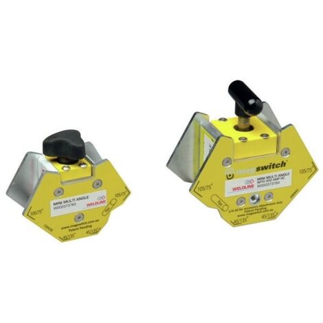 Positionneur d'angle magnétique pour soudure S MINI - Force magnétique : 40 kg - Angles de soudage réalisables : 45135 ° - WELDLINE