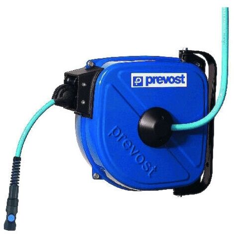 Prevost – Enrouleur pneumatique 12m – Tuyau polyuréthane 10mm – Pression max 12 bar – Raccord G 3/8' mâle – Montage mural ou plafond - 1012IS