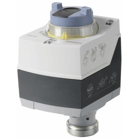 Siemens – Servomoteur chauffage central 400N pour vannes à clapet – Course 5,5mm – Commande manuelle avec indicateur LED – Applications chauffage et ventilation