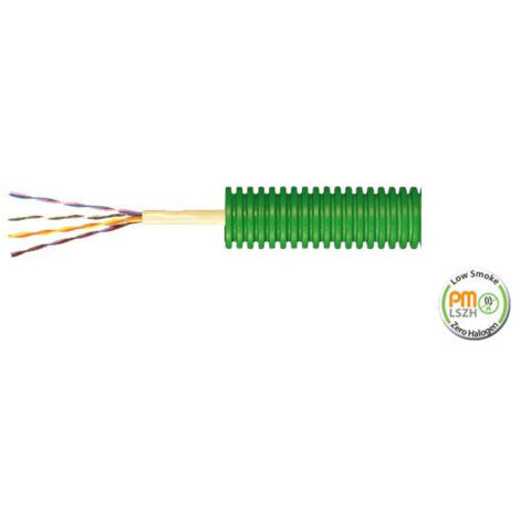 Gaine préfilée FTP CAT 5 et 6 couronne 100 m-C2Z - Pm Flex