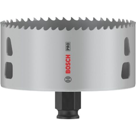 Bosch – Scie trépan pro multimatériaux 102mm – Pour bois tendre, cloisons sèches et plastiques – Système PowerChange – 2608594410