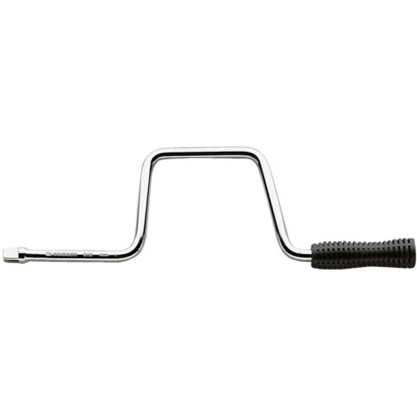 Facom – Rallonge 1/2' 100 mm – Type carré – Finition chromée – Poignée tournante pour accès étroit – Normes ASME B107.10, DIN 3122