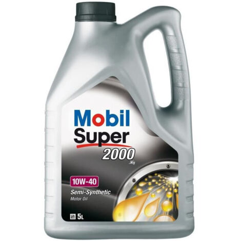 Huile moteur super 2000 5L 10W40 - Mobil (1/5)