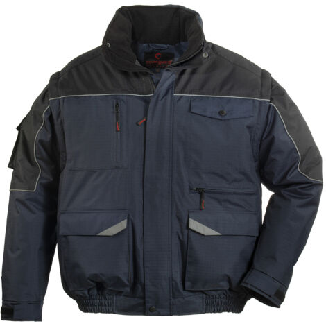 Blousons de travail 2 en 1 marine/noir - taille M - Coverguard