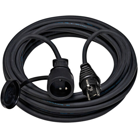 Rallonge électrique Brennenstuhl PRO IP44 - L 5m - Avec prise à clapet - 1169301