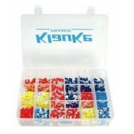 Coffret d'assortiment de 300 cosses isolées à sertir - Klauke