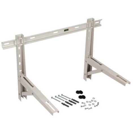 Climaconcept – Support mural réglable 650 – Traitement anti-corrosion – Peinture époxy beige – Livré avec supports anti-vibrations et visserie