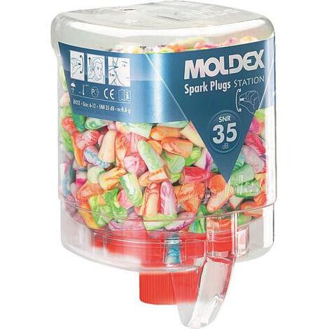Bouchons antibruit Spark Plugs pour distributeur mural-782501 (boite de 250 paires) - Moldex