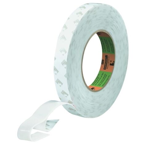 6 Mousse Double Face Acrylique Ep  1 4mm Blanc 10 M X 19 Mm Aft 1179 (1/4)