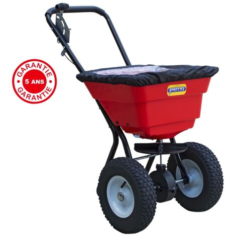 OUTILS PERRIN Epandeur à sel, épandeur à engrais, 29 L professionnel roues gonflables, bâche pour bac (1/3)