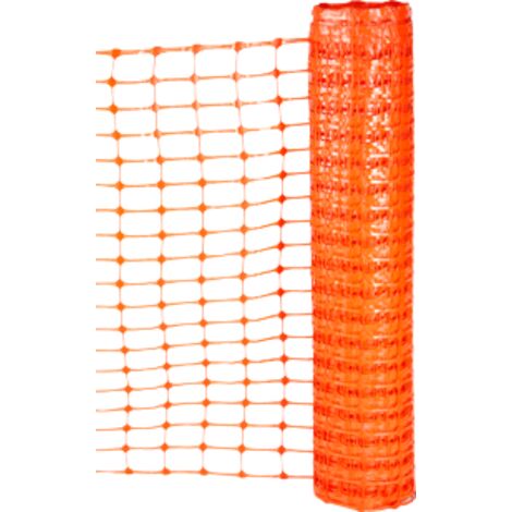 Novap – Grillage de chantier 1m x 50m orange vif – Polypropylène haute densité – Résistant à la traction et anti-U.V. – Installation facile