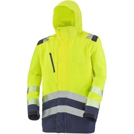 Parka Coque Erwin - Jaune fluo/Navy-9P02-3038-727-L - Cepovett (1/3)
