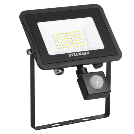 Projecteur LED extra-plat avec capteur START Flood IP65 43W 5000lm 840 PIR Noir 4000K SYLVANIA (1/5)