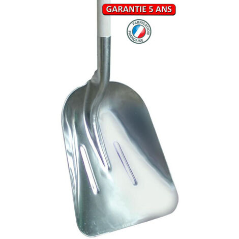 Pelle à neige en aluminium extra creuse 42x37cm sans manche - Perrin (1/2)