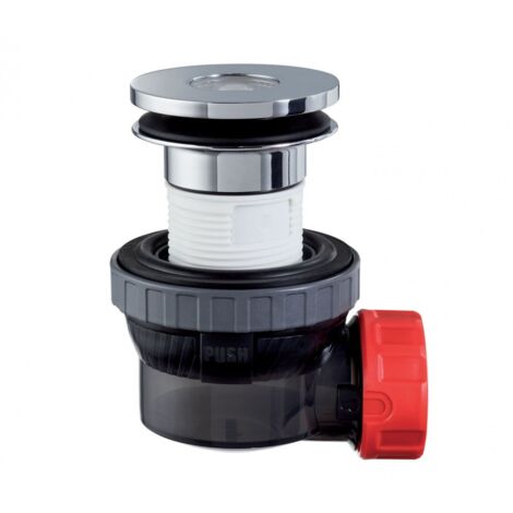 Wirquin – Siphon de lavabo Nano 6.7 – Bonde Ø 32 mm – Installation rapide sans outils – Anti-désiphonnage et anti-nuisibles