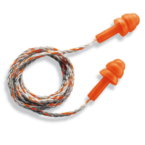 Bouchons d'oreilles réutilisables Uvex whisper 23dB cordés Orange X 50 ( Prix pour Boîte de 50 ) (1/5)