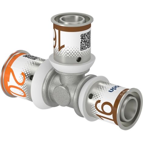 Té réduit inox à sertir S-Press Plus multicouche FFF - 20x16x16 - Uponor (1/2)
