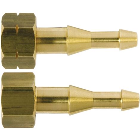 Castolin – Ensemble écrou M16 et olive pour tuyaux Oxygène/Gaz – Compatible Ø 6,3 mm à 11 mm – Raccord gaz étanche pour chalumeau et détendeur