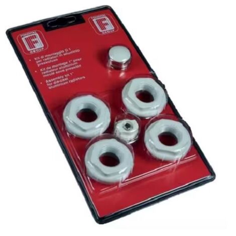 Fondital – Kit de bouchonnage pour radiateur – Étanchéité optimale – Installation facile – Support radiateur pour travaux plomberie - radiateur-550103 (1/2)