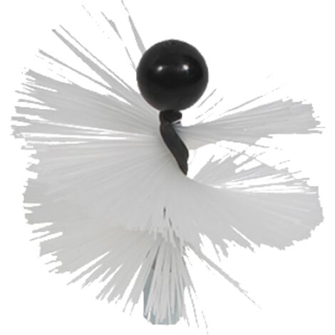 Progalva – Hérisson spécial VMC 80mm en PVC – Fil polyamide 0.8mm – Raccord galvanisé 12x175mm – Manipulation aisée avec boule de guidage