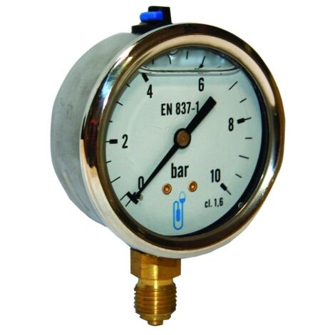 Manomètre glycèrine radial INOX standard - 16 bar - DISTRILABO