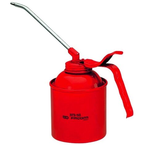 Facom – Burette d'huile simple effet 300cm³ – Corps en tôle résistant – Mécanisme à pompe pour distribution contrôlée – Lubrification précise