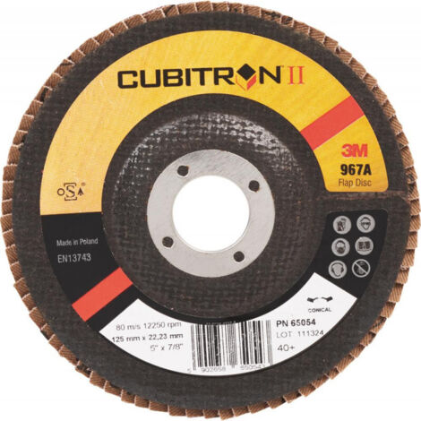 Disque abrasif à lamelles 3M Cubitron II 967A, 125x22 mm - 3M (1/3)